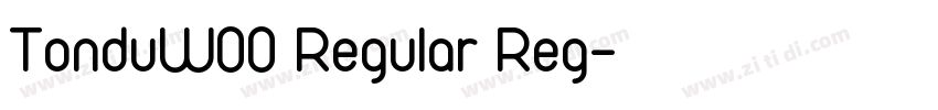 TonduW00 Regular Reg字体转换